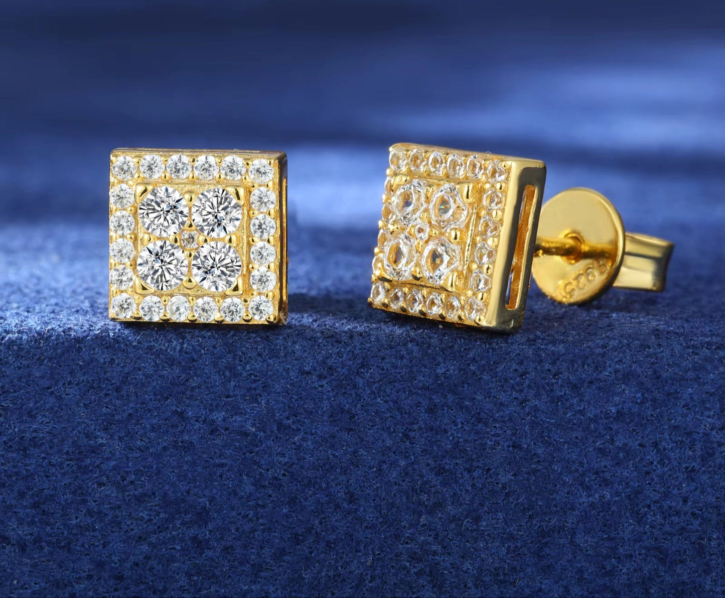 Square Stud Earrings