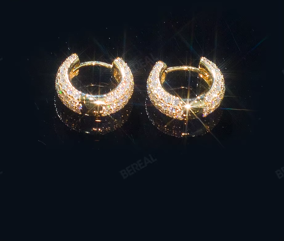 Solid Gold Hoop Earrings