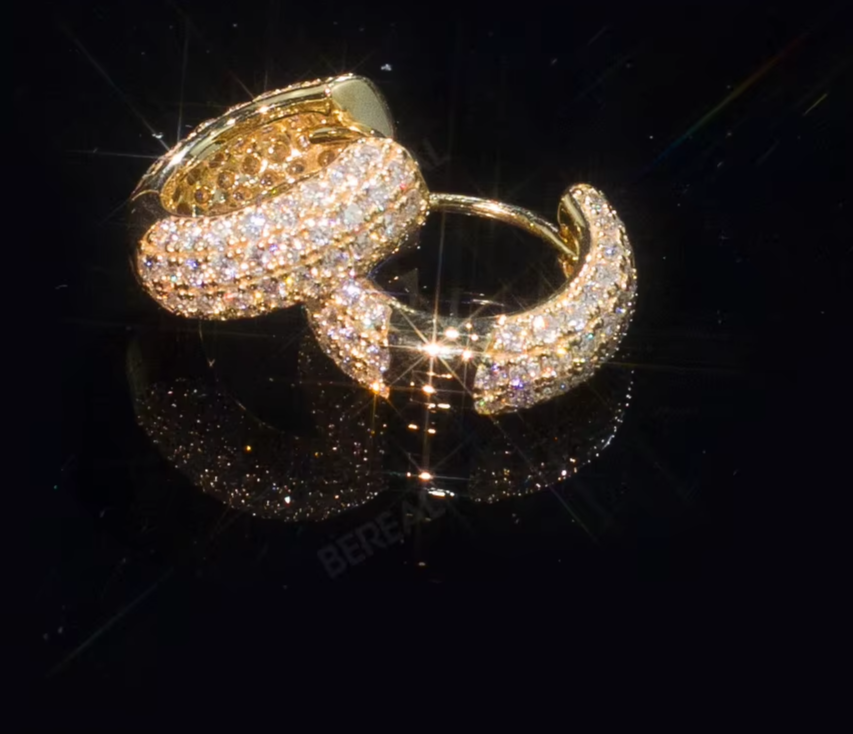 Solid Gold Hoop Earrings