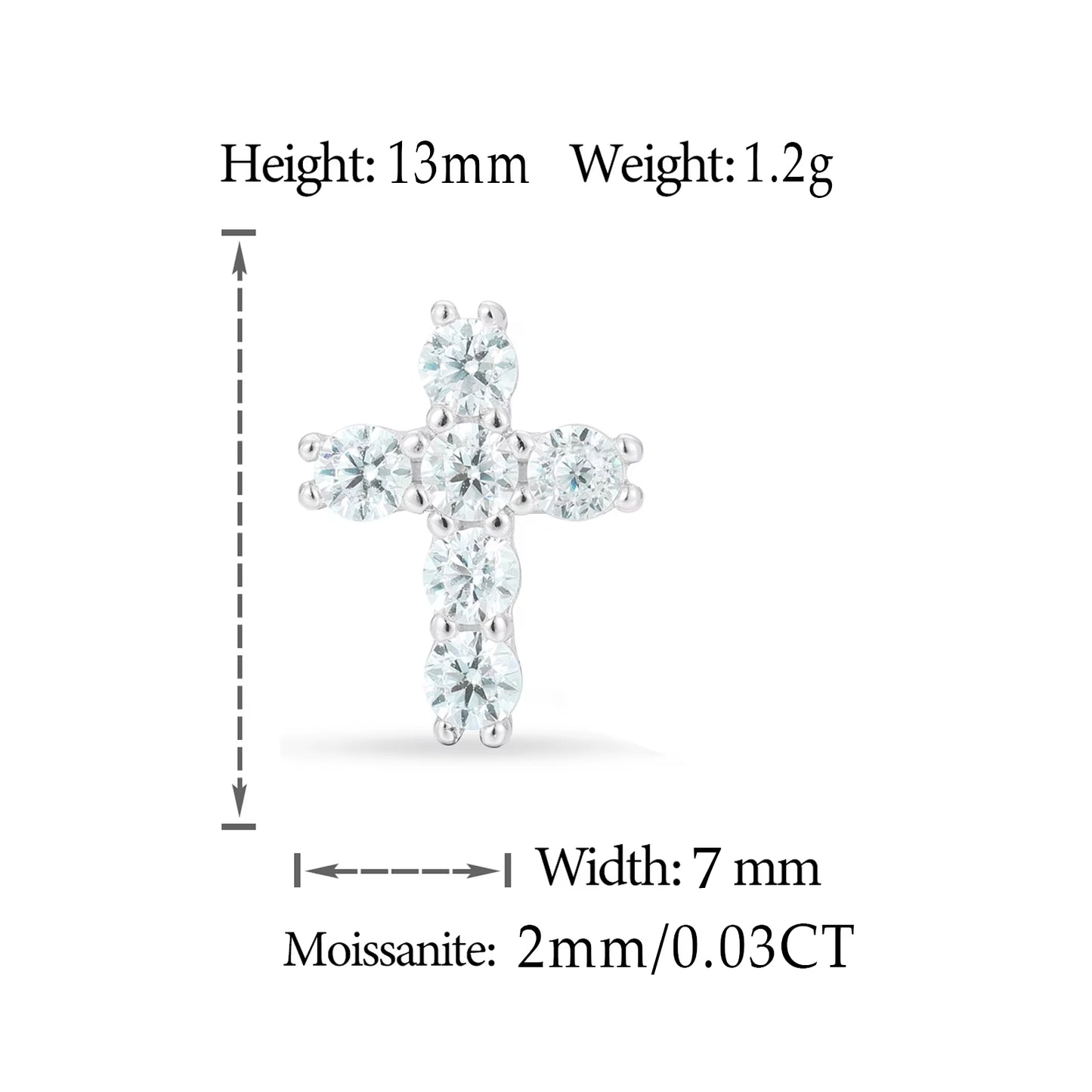 Cross Stud Earrings