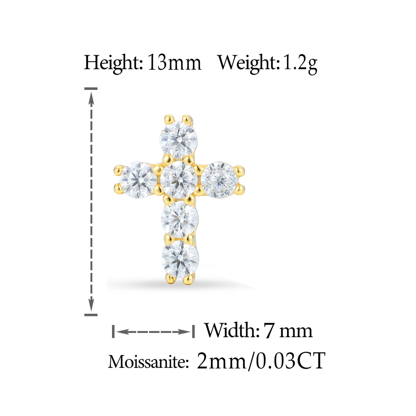 Cross Stud Earrings