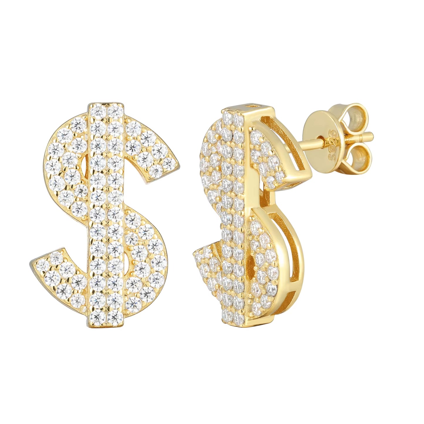 US Dollar Stud Earrings