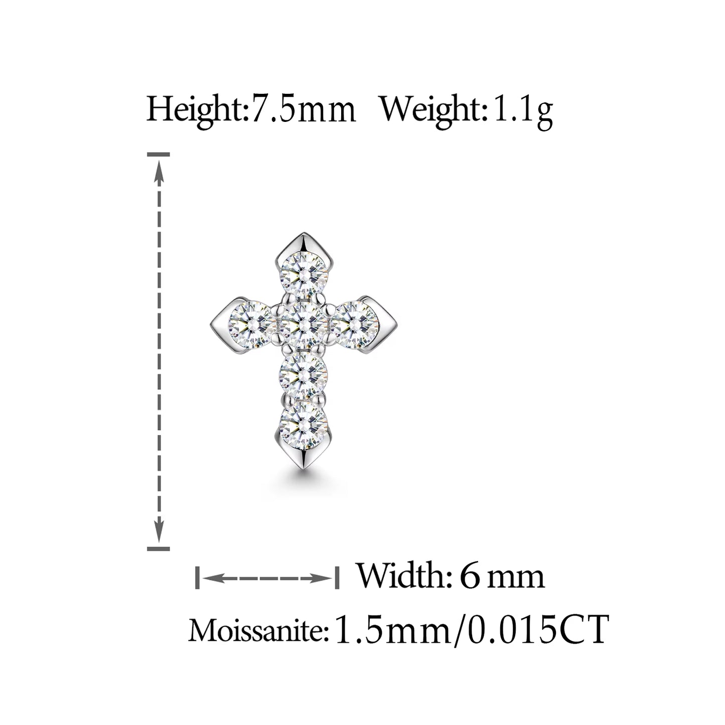 Cross Stud Earrings