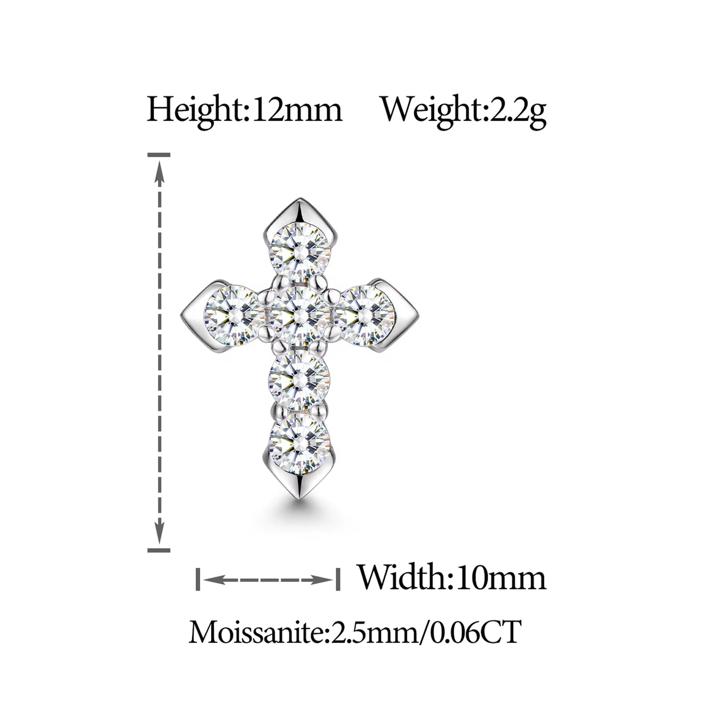 Cross Stud Earrings