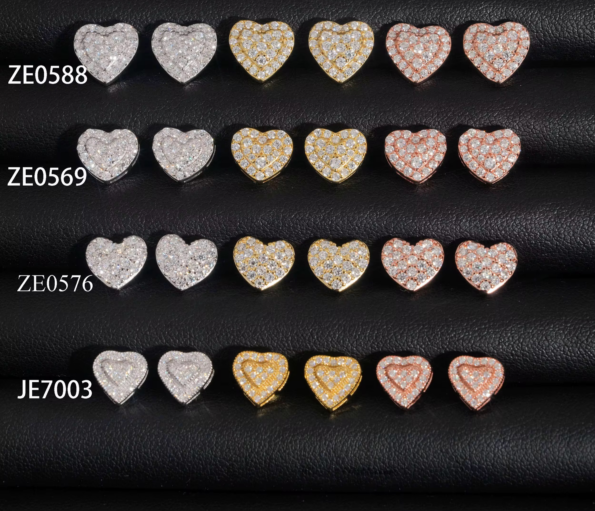 Heart Stud Earrings