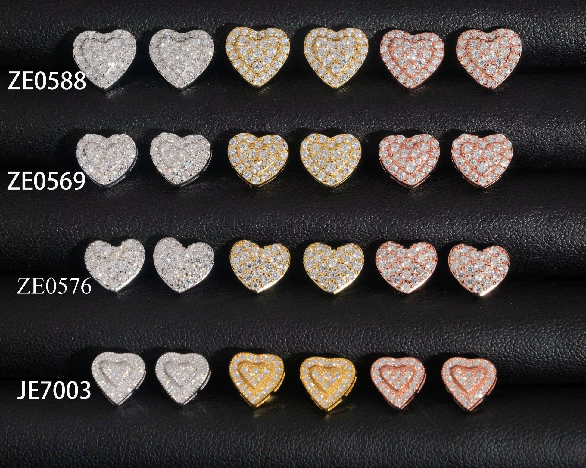 Heart Stud Earrings