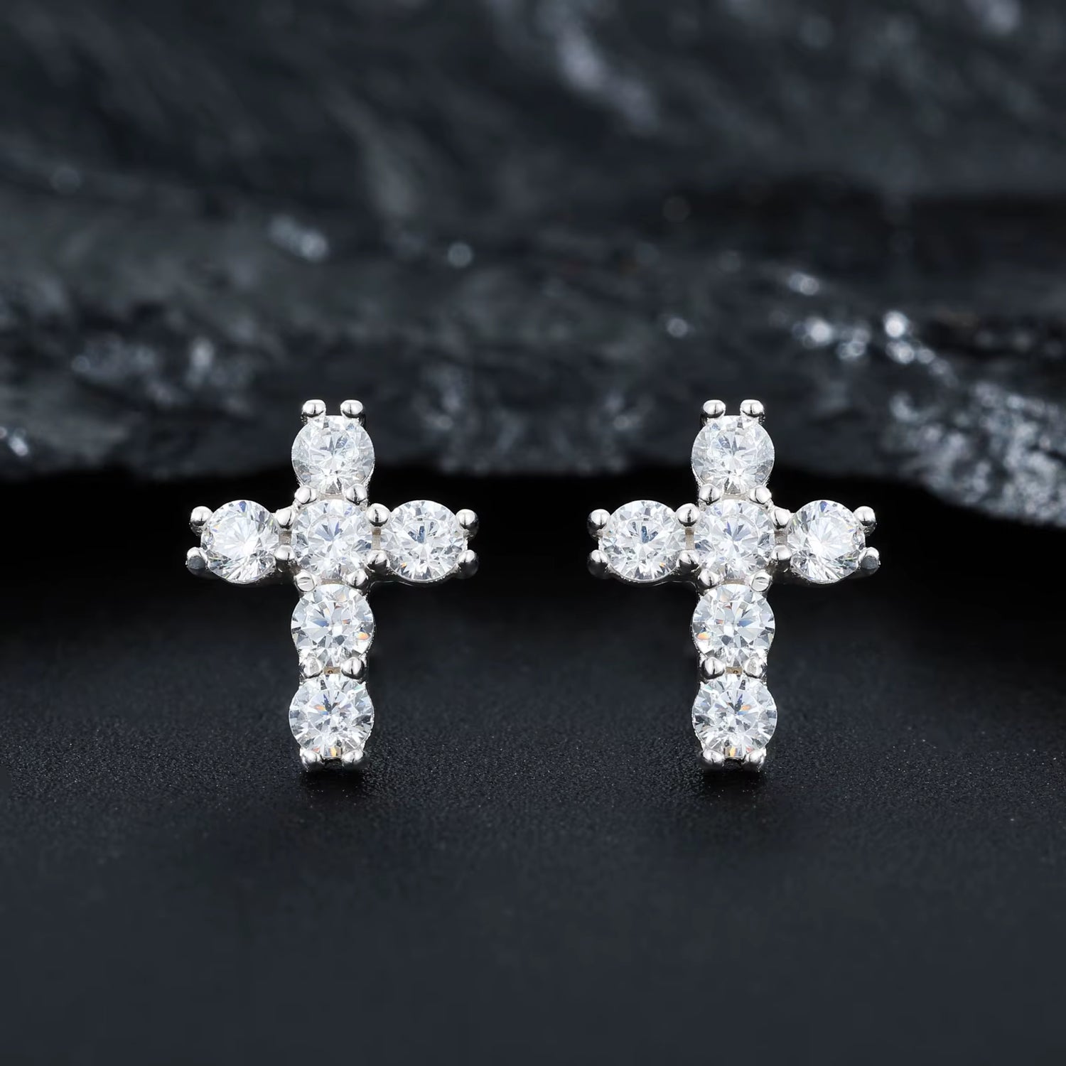  Cross Stud Earrings